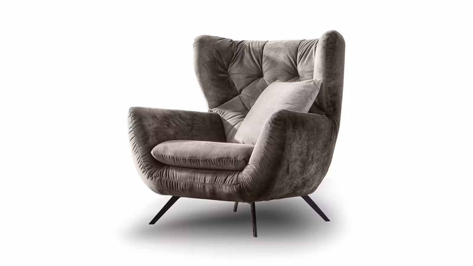 Fotoliu Sixty Velvet Silver