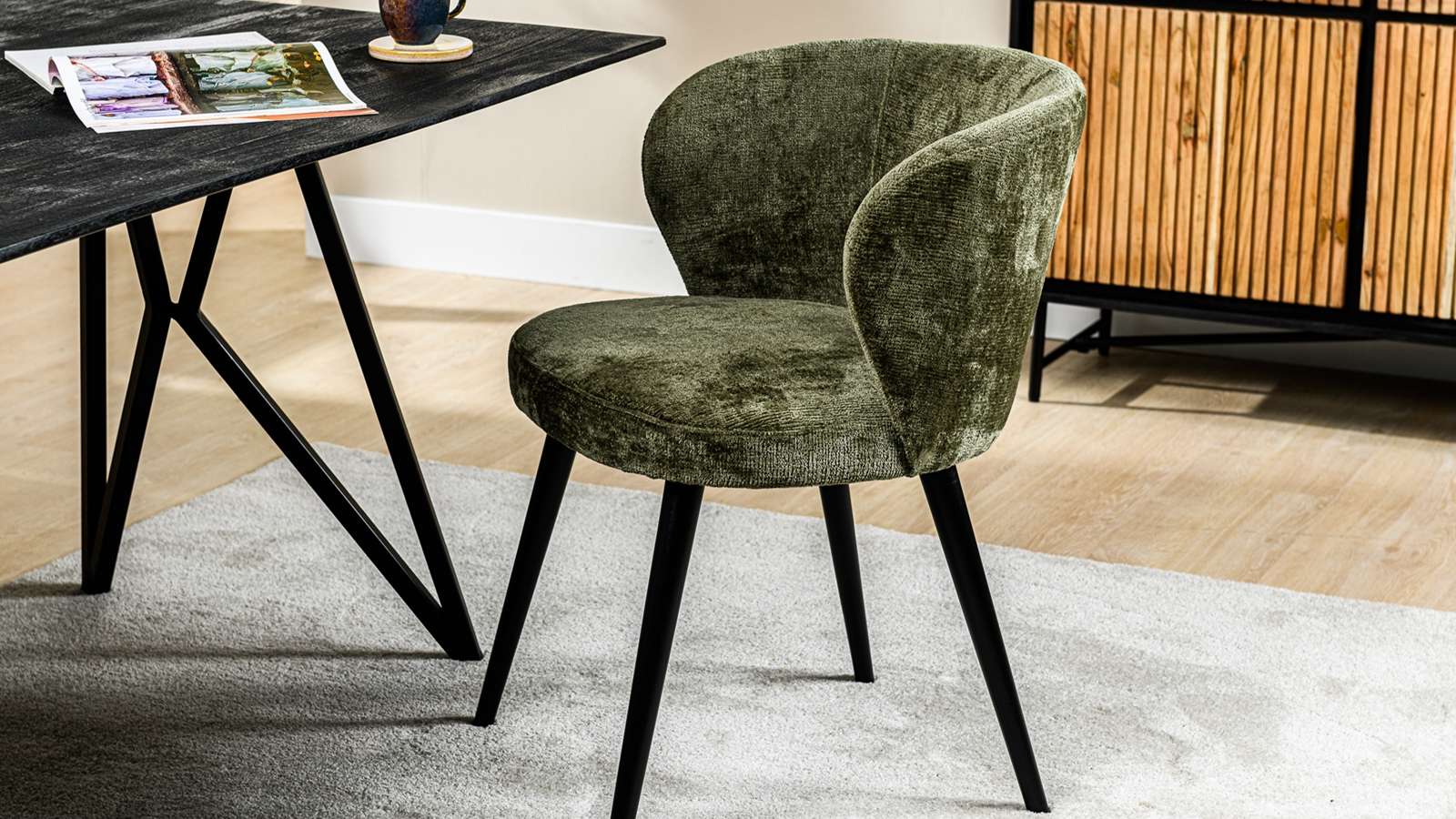 Scaun Palm Roman Green