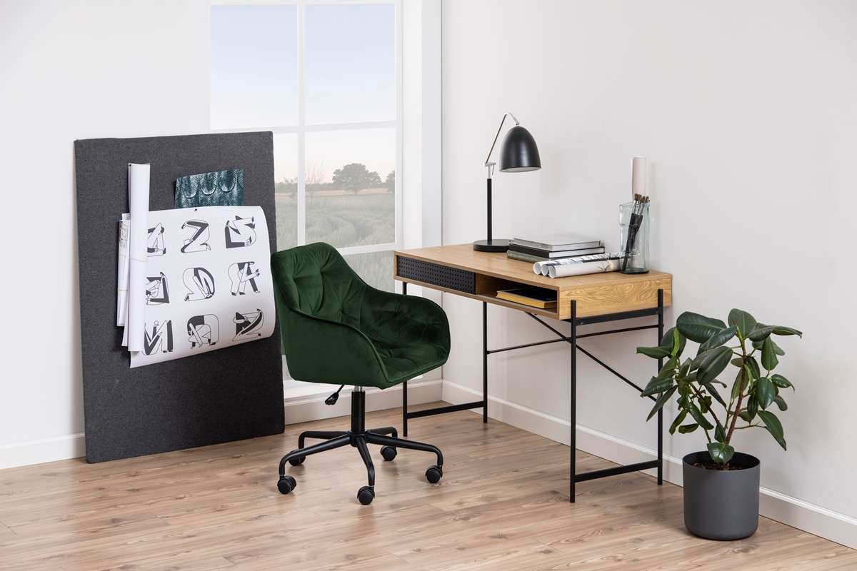 Scaun de birou Brooke Forest Green Velvet