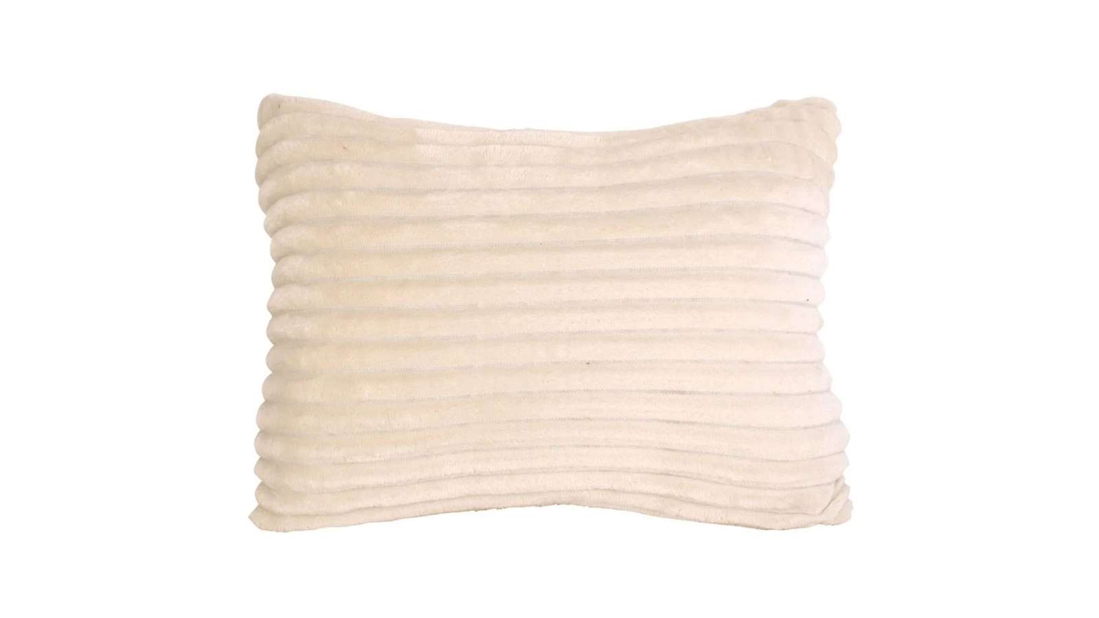Perna Decorativa Big Ribbed Velvet Off White 30x50