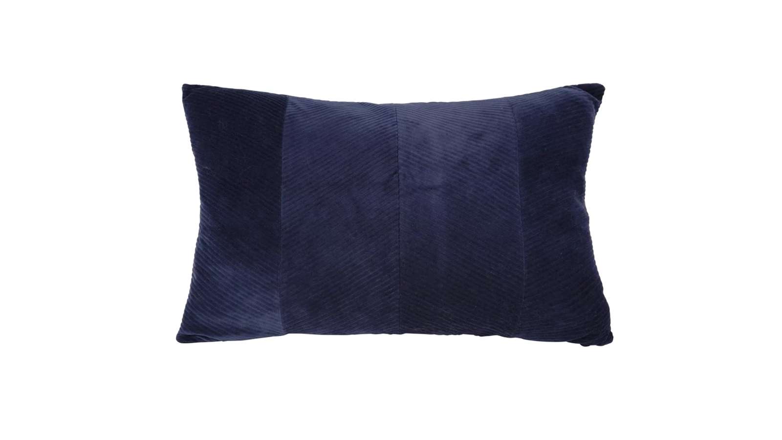 Perna Decorativa Ribbed Velvet Dark Blue 40x60