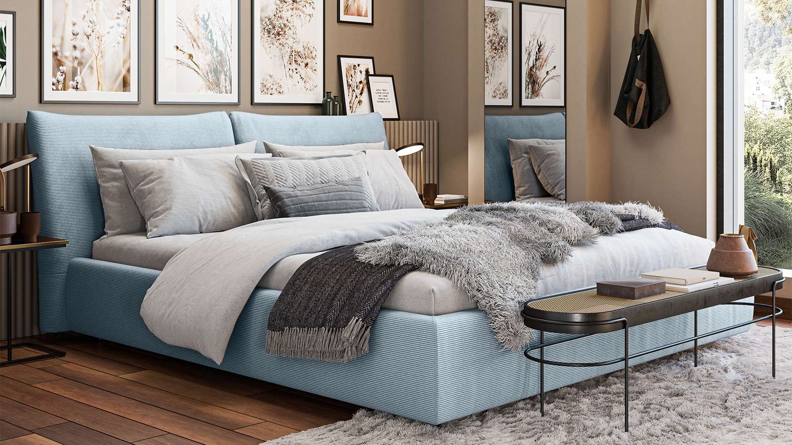 Pat Horus Light Blue 160x200