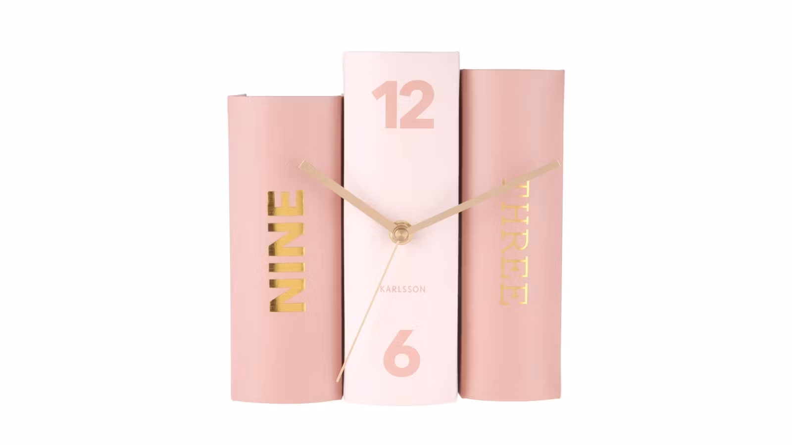 Ceas de masa Book Pink