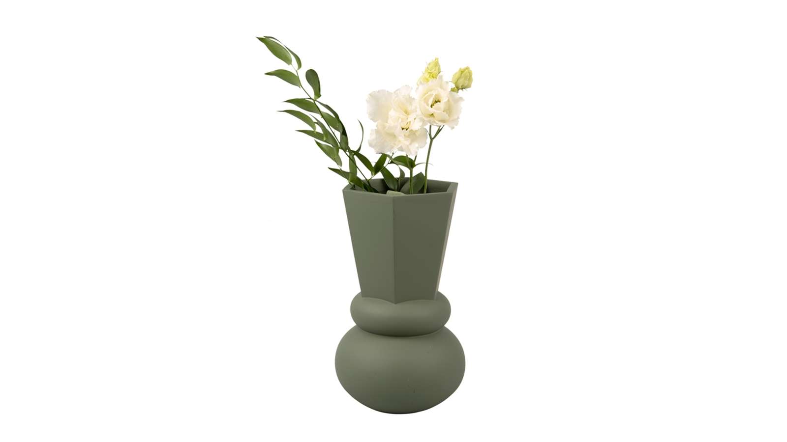 Vaza Geo Crown Jungle Green