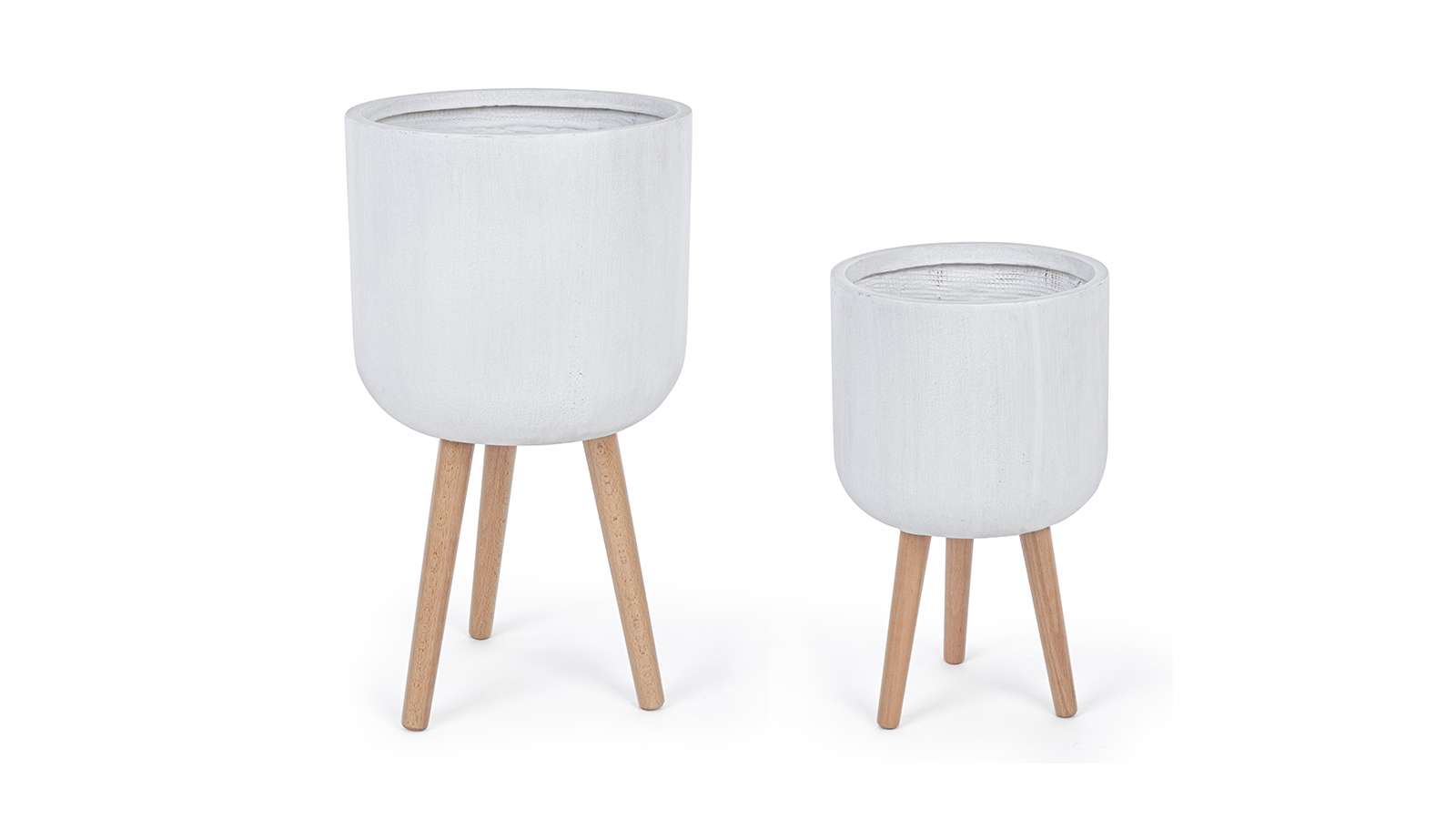 Set doua ghivece Urbis White