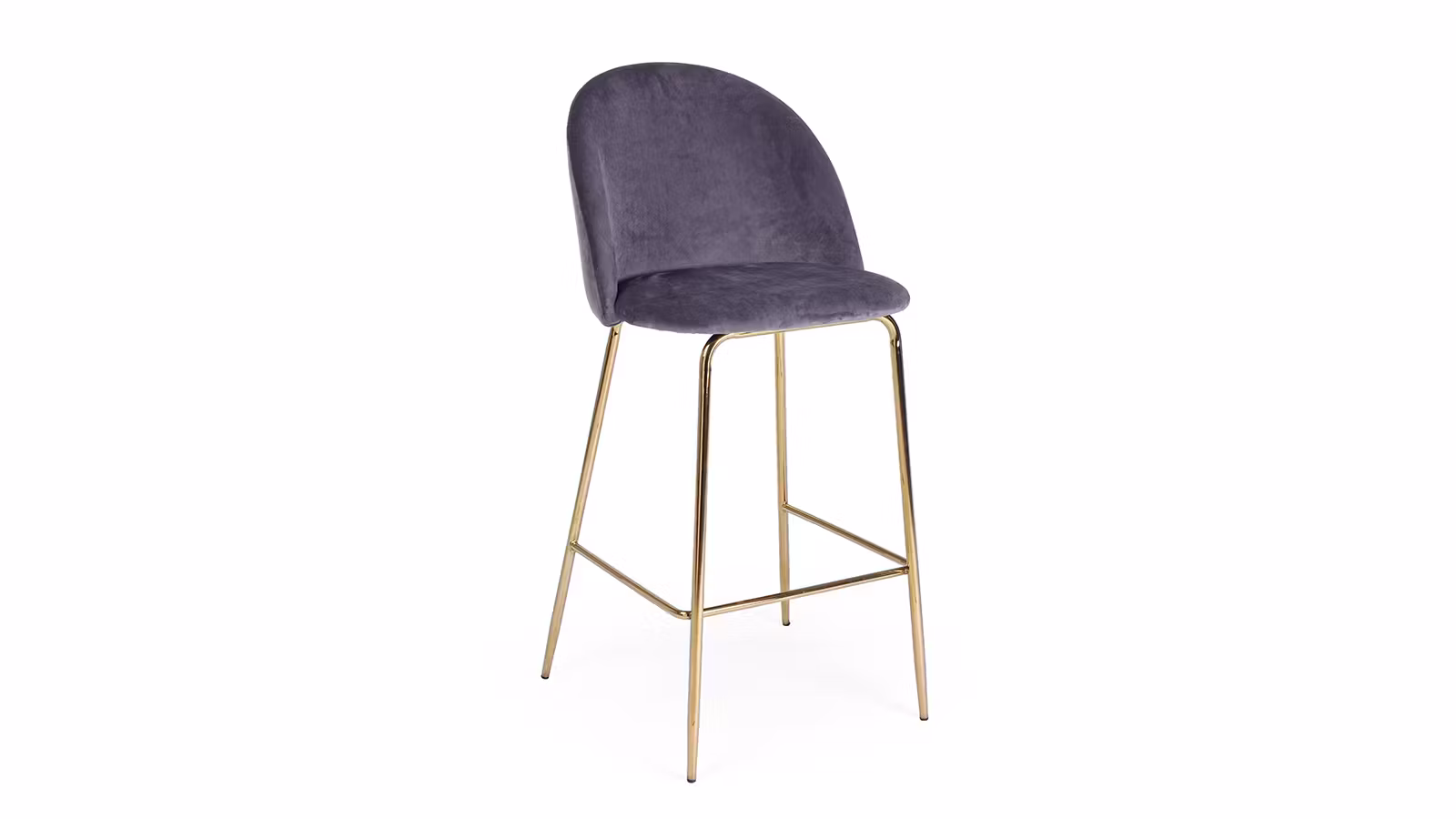 Scaun de bar Carry Velvet Dark Grey