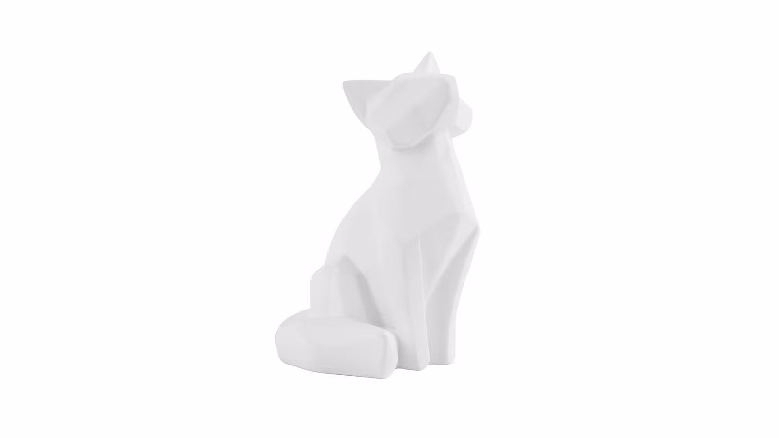 Decoratiune Origami Fox Small White