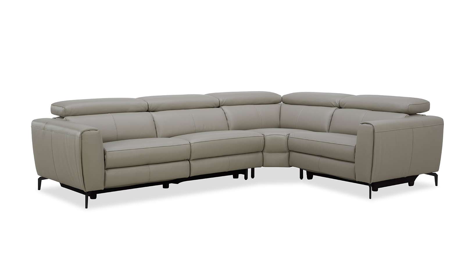 Canapea de colt Canyon cu 2 reclinere, Gri Mediu, dreapta
