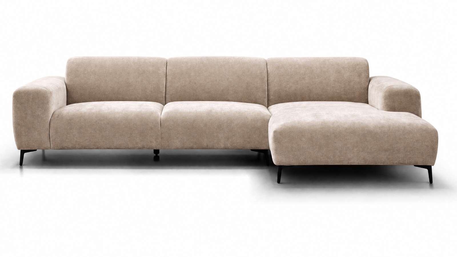 Canapea de colt Malmo textil Salvador Beige, dreapta