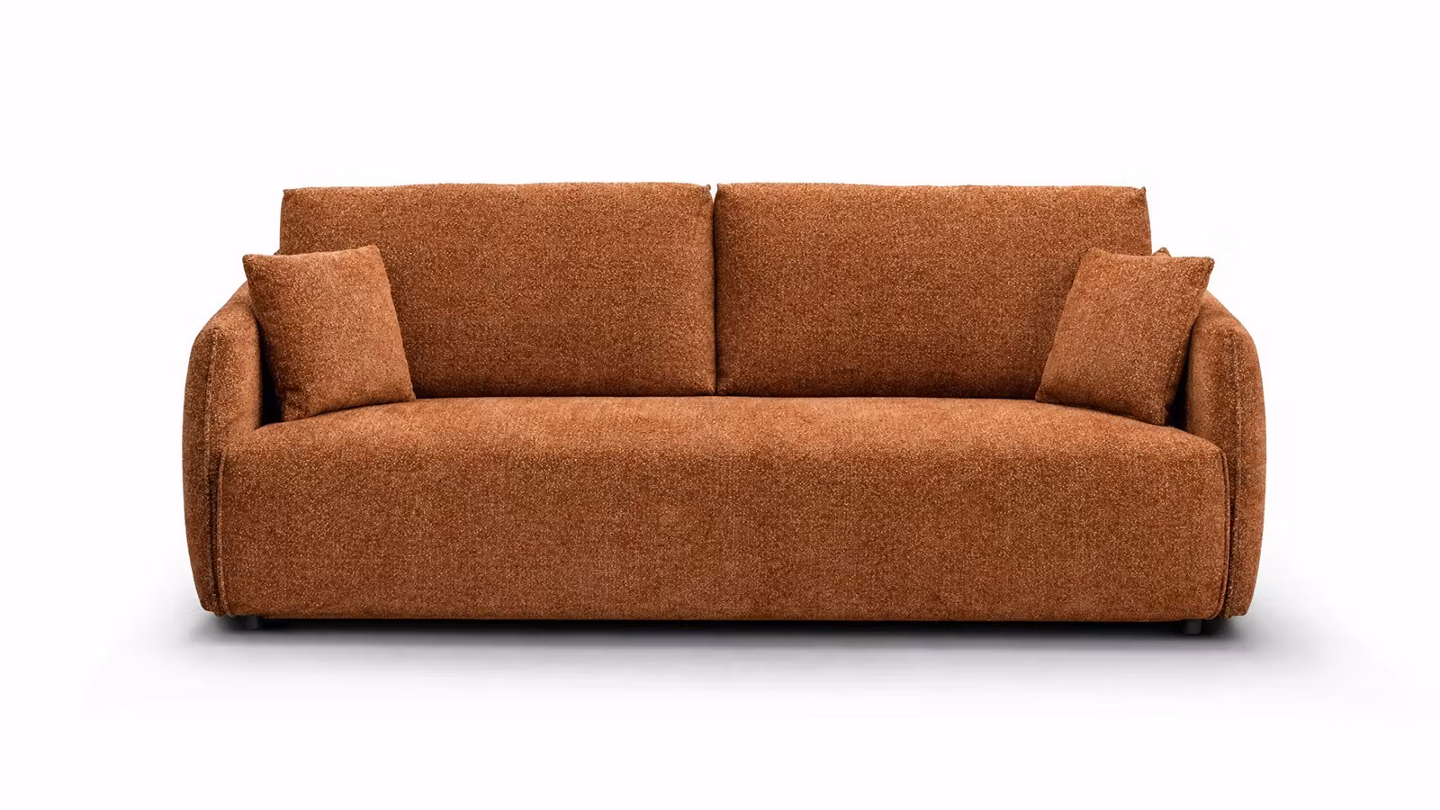 Canapea extensibila 3 locuri Colin textil Raven Brick Red