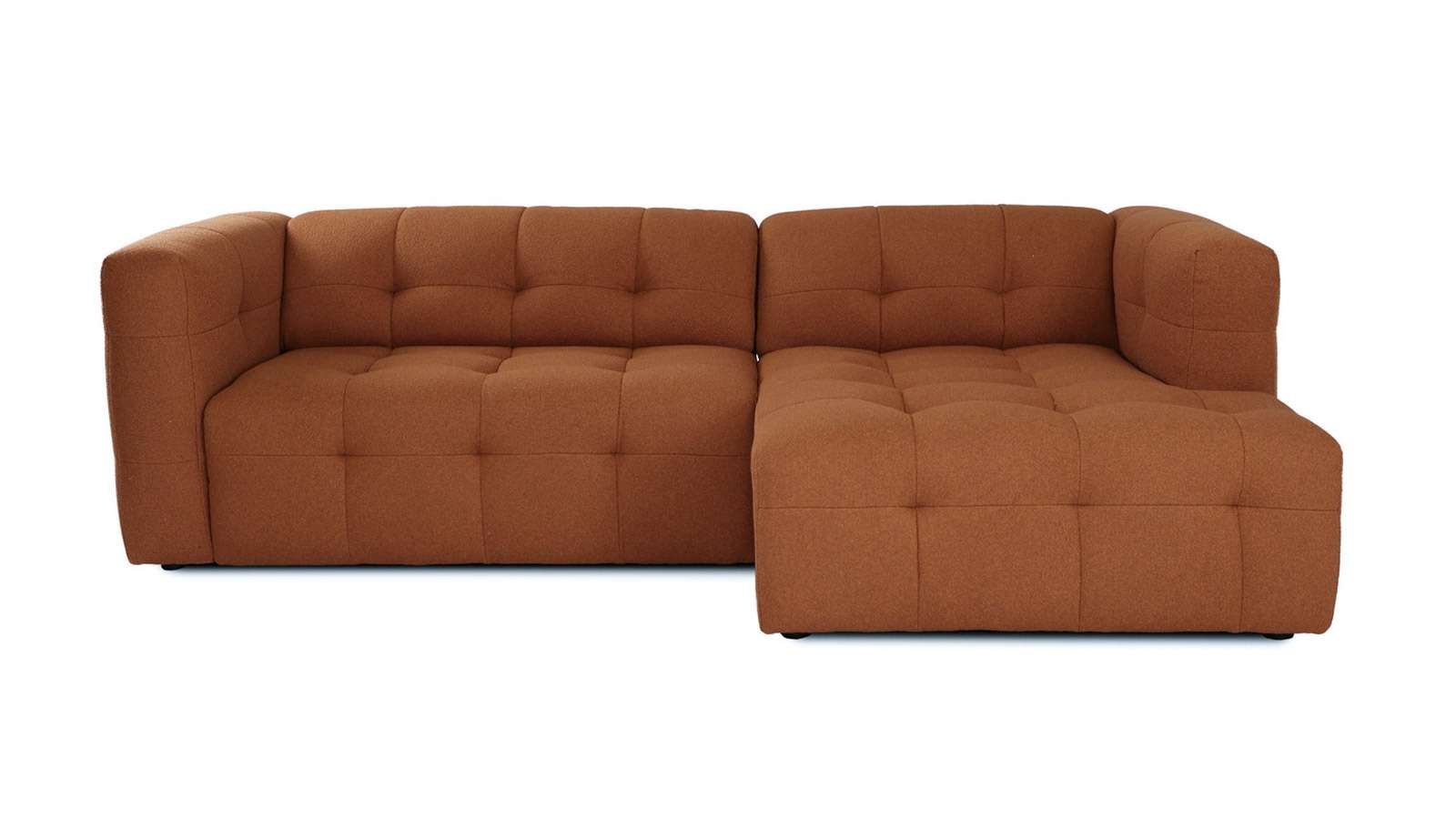 Canapea extensibila electrica Santino textil Summer Burnt Orange, dreapta