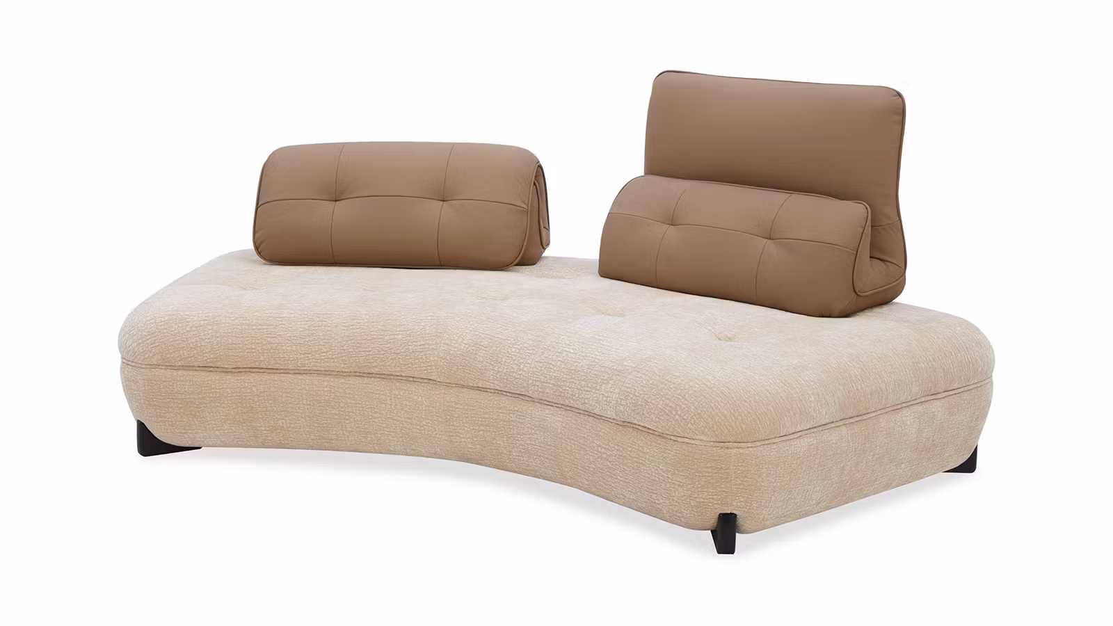 Canapea liniara 3 locuri Celano textil Elephant Khaki