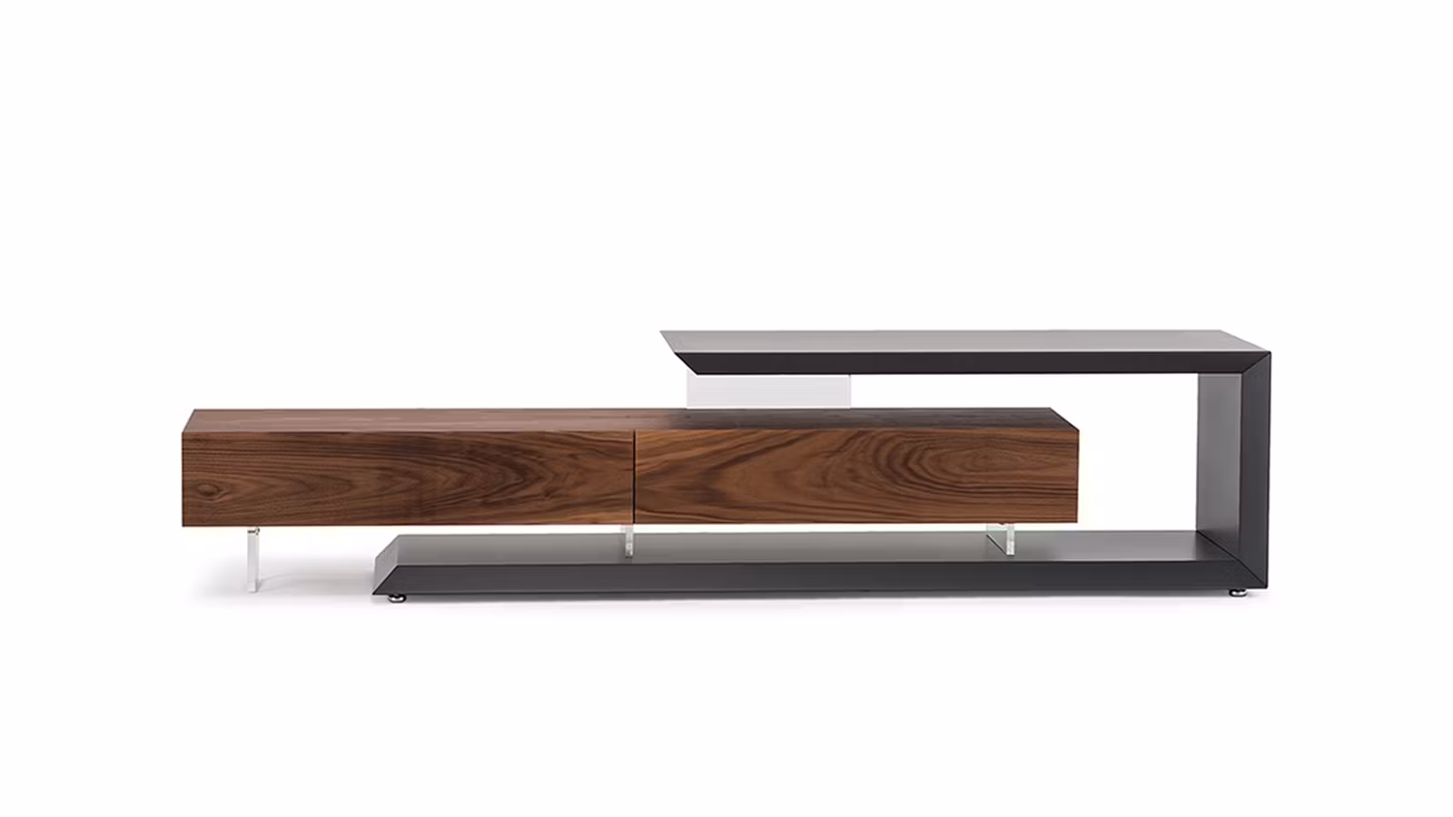 Comoda TV Link Graphite/Walnut Canaletto