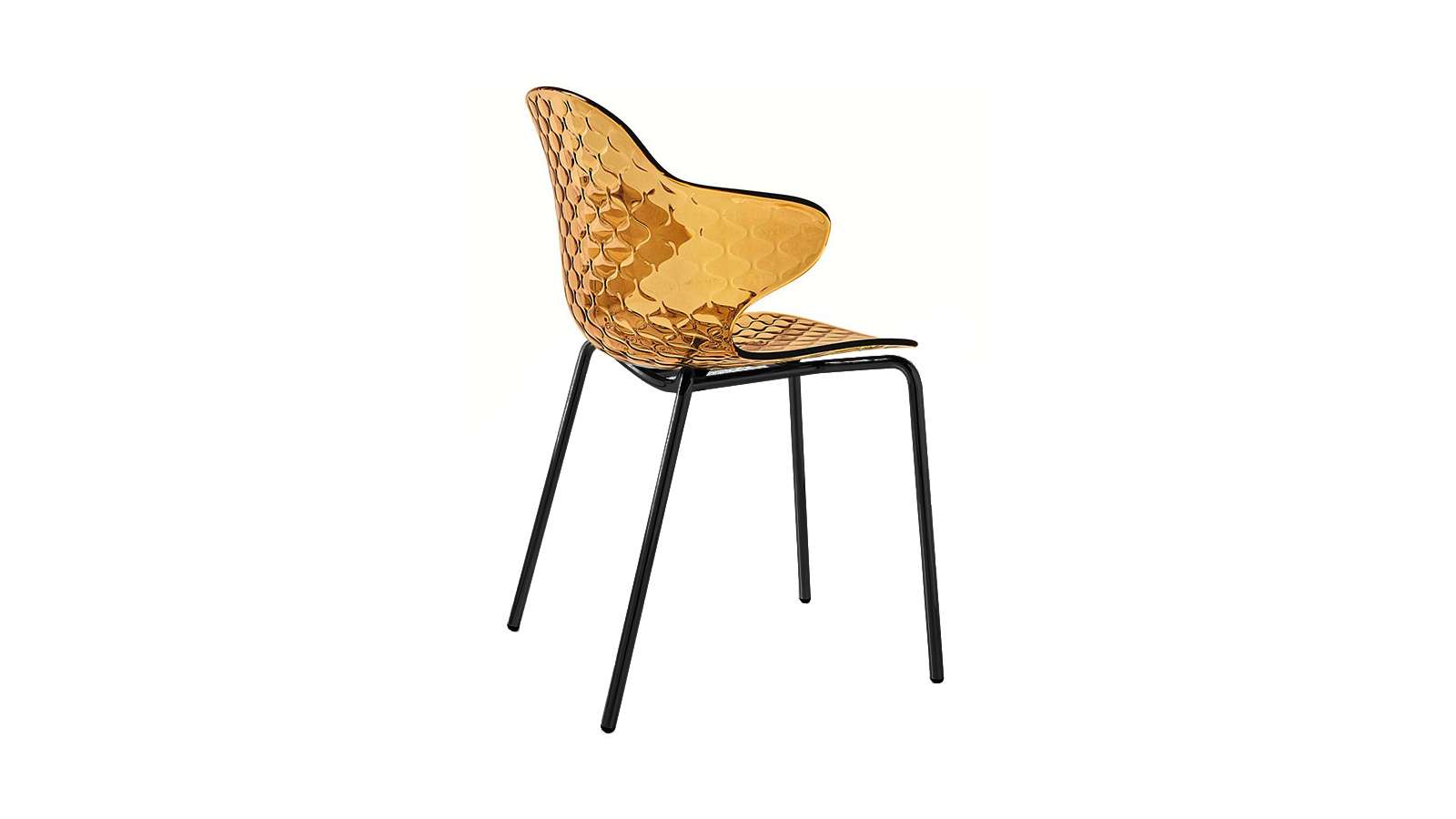 Scaun Saint Tropez Amber Transparent