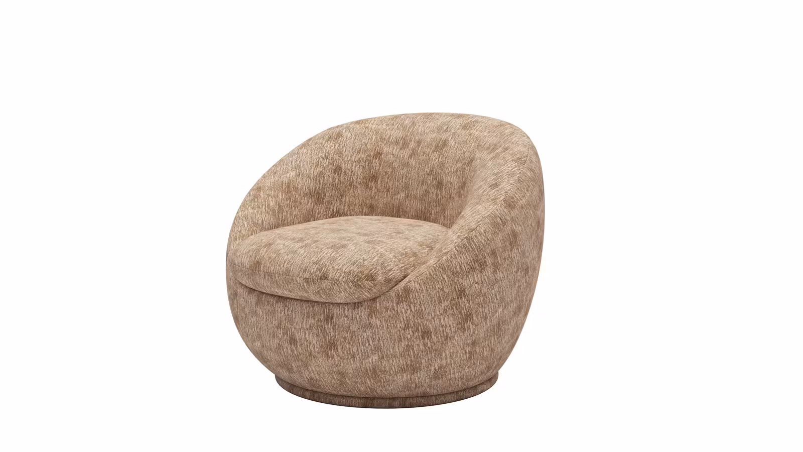 Fotoliu rotativ Terrasini Textil Light Brown