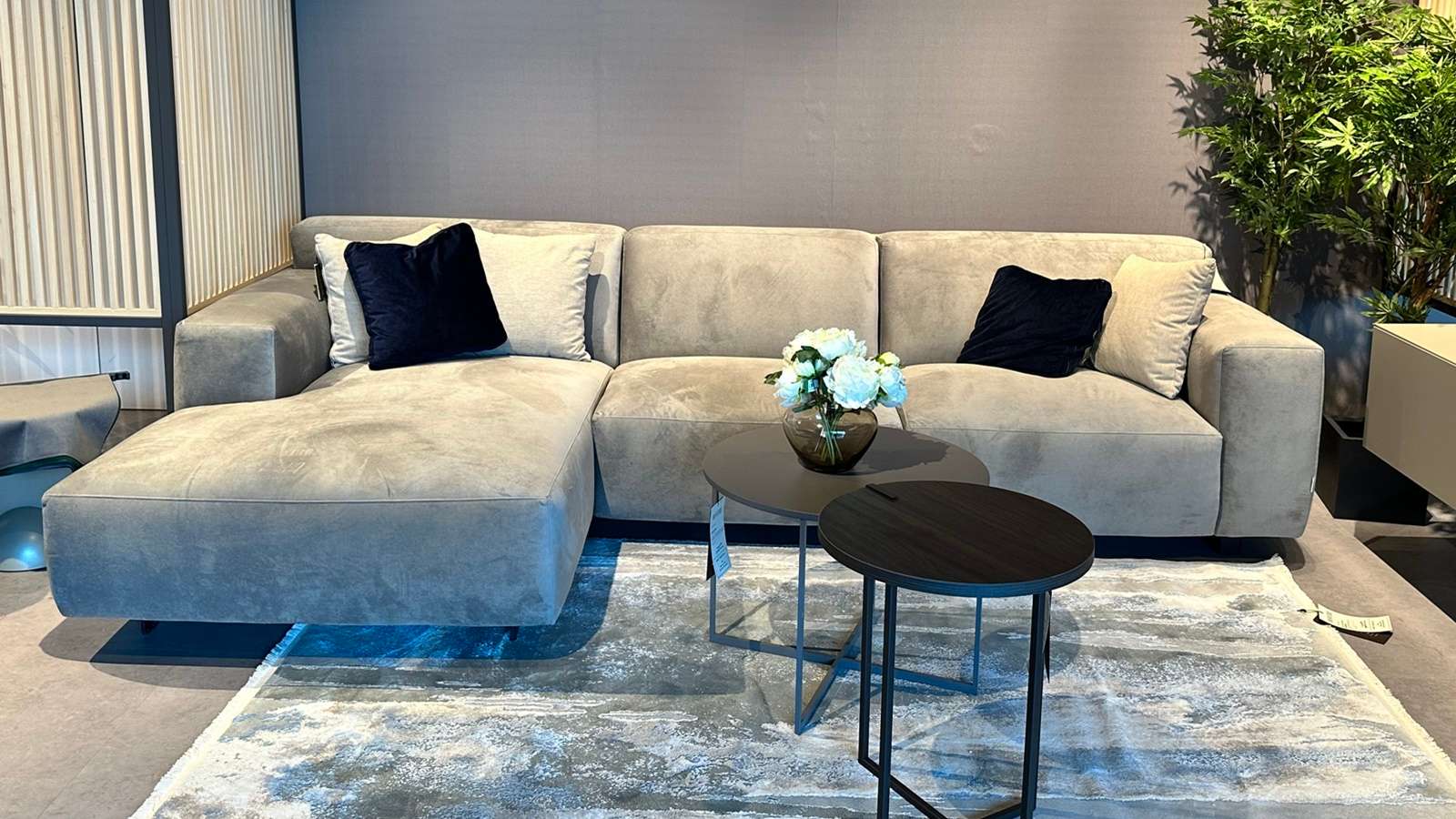 Canapea de colt Vesta Paris Taupe, stanga