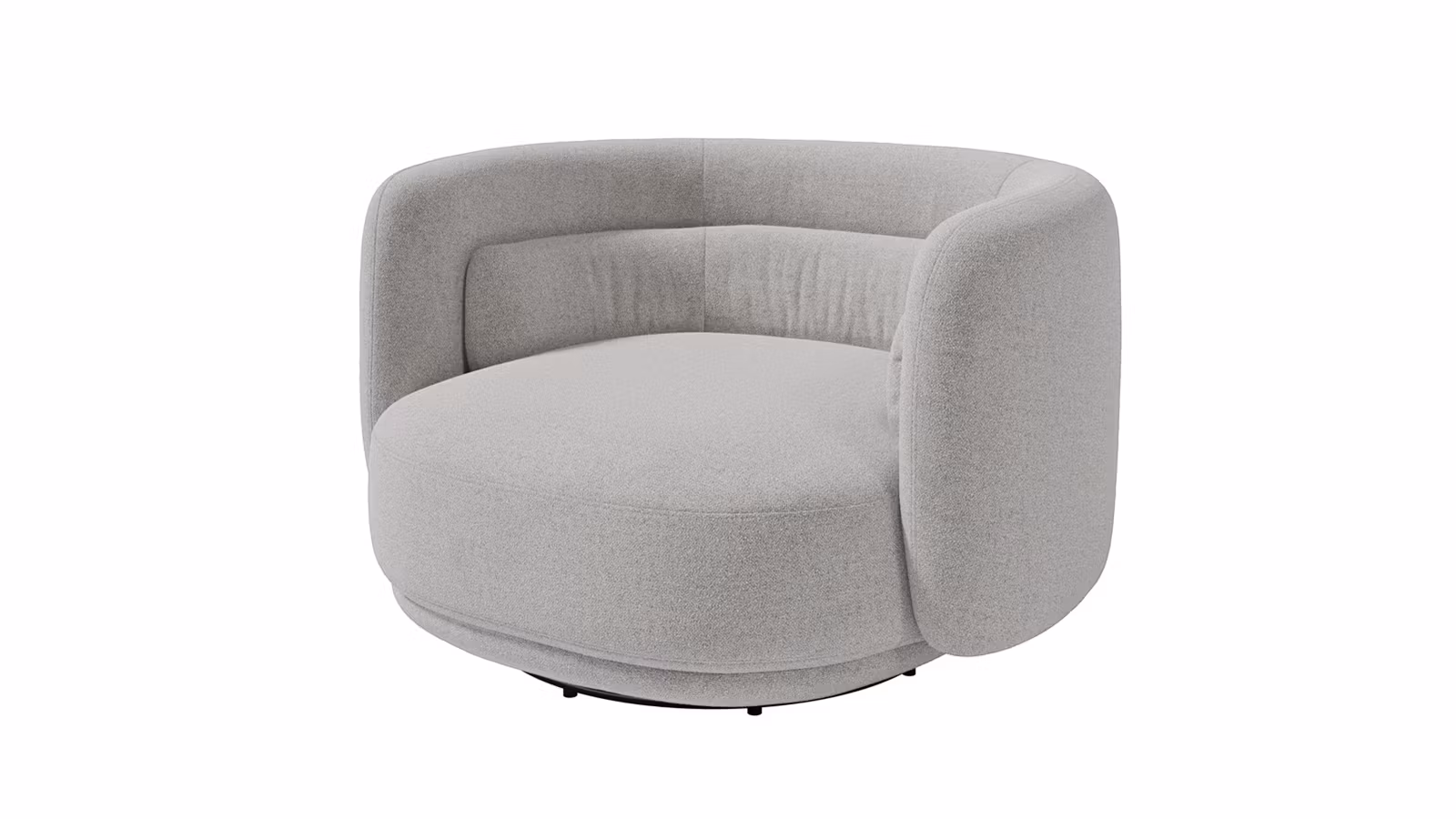 Fotoliu rotativ Maggiore textil Dove Grey