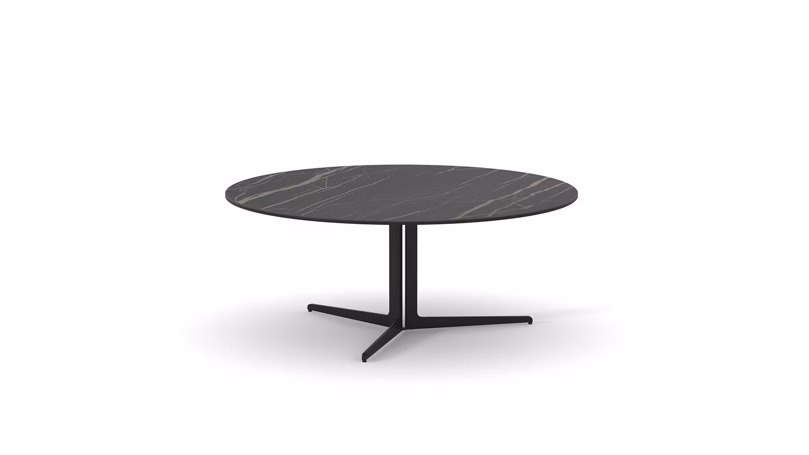 Masuta de cafea Moon Ceramica Matte Golden Black