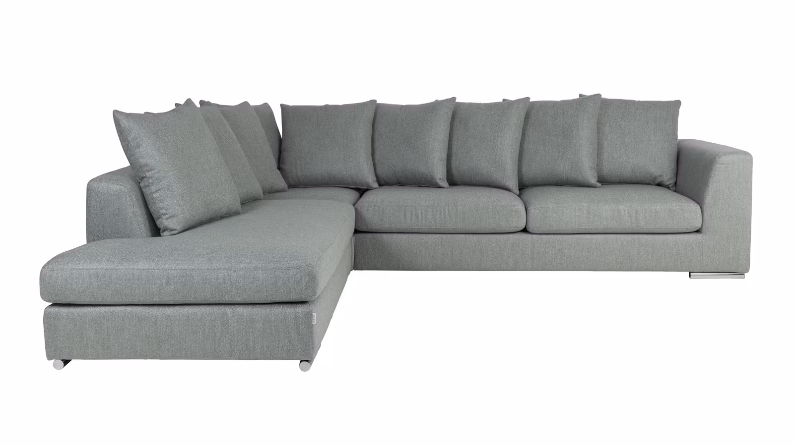 Canapea de colt Paso Doble Night "L" textil Marilyn Silver, stanga