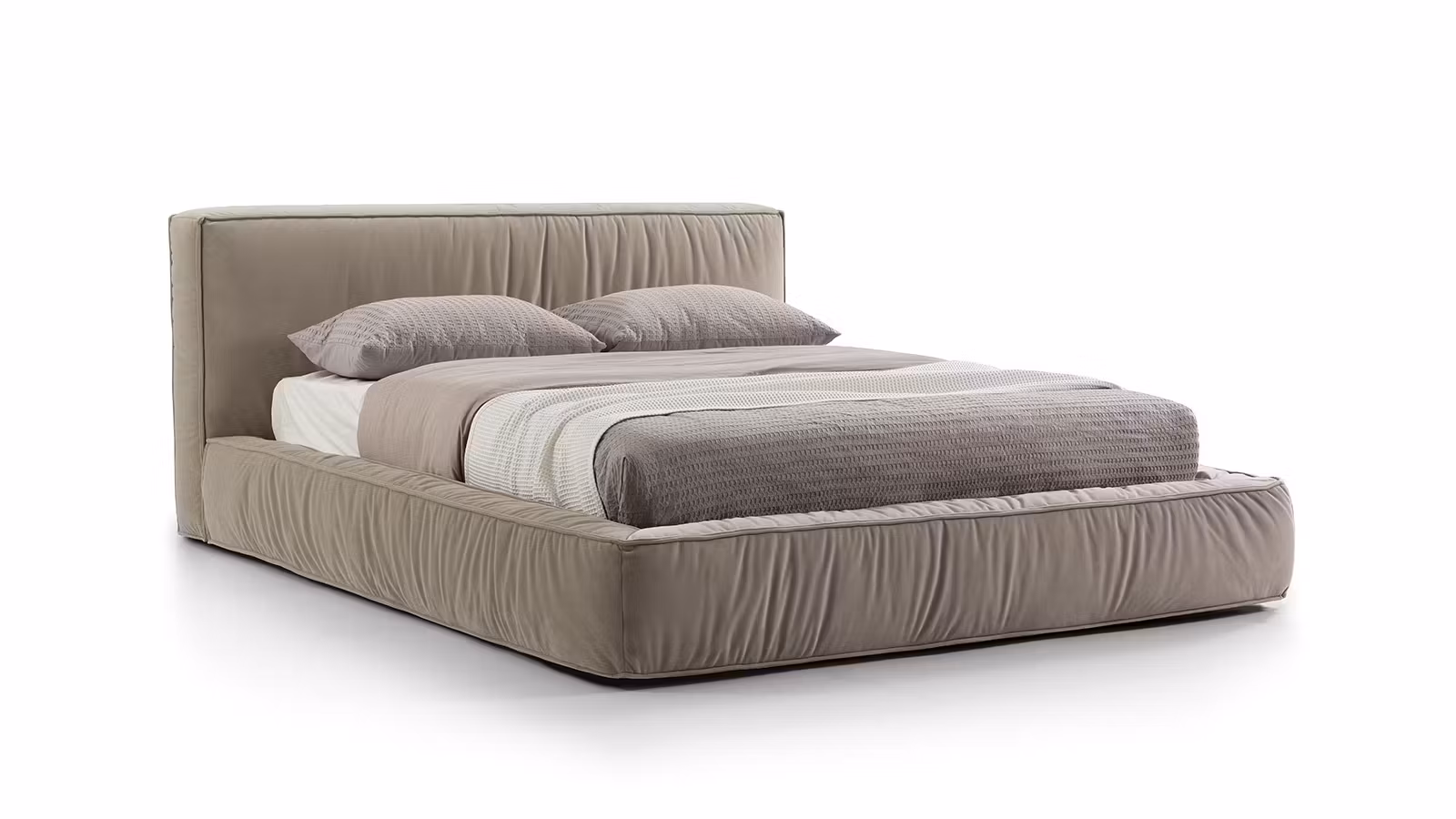 Pat Grace cu lada depozitare textil Meg Beige 160x200
