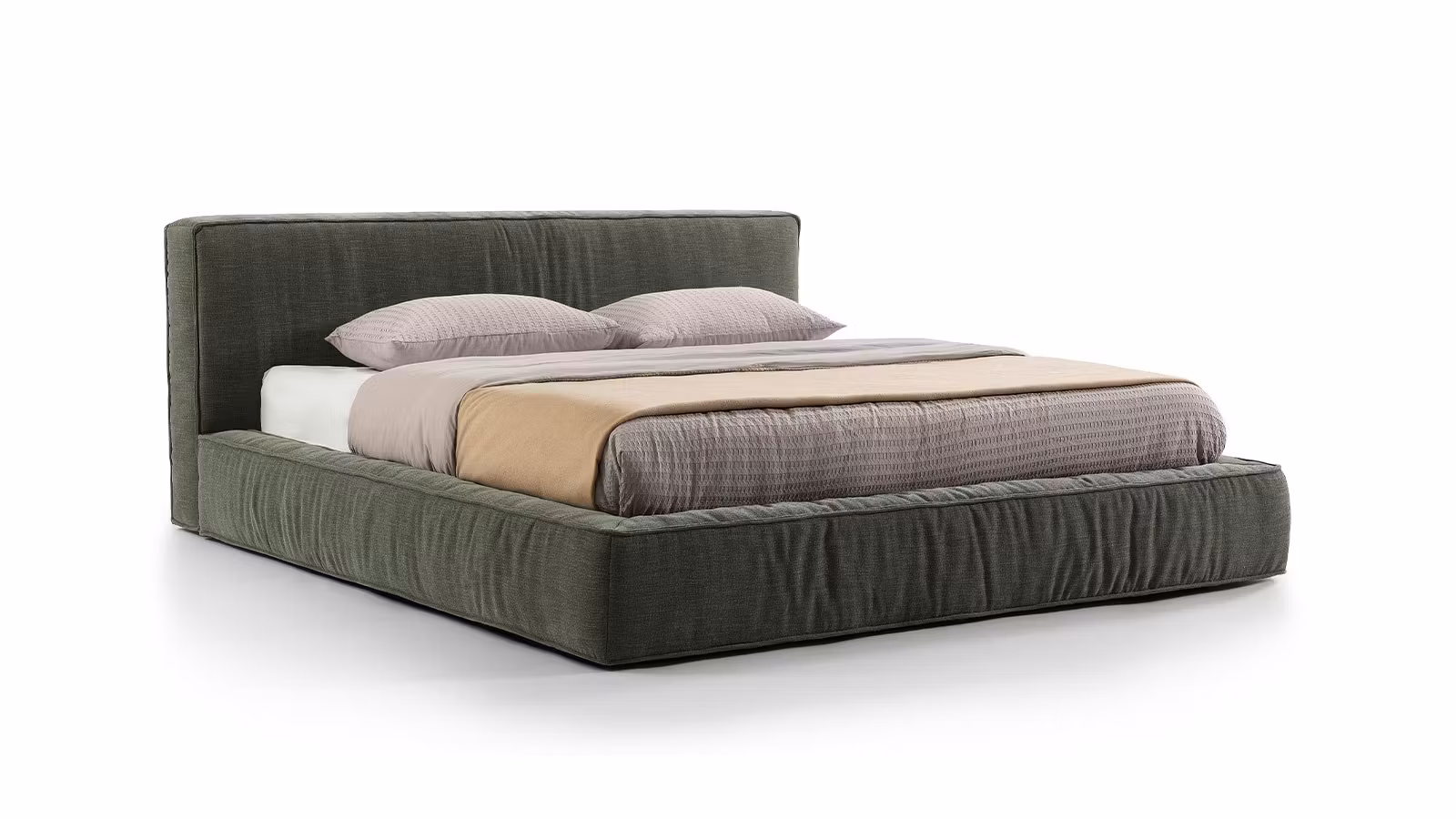 Pat Grace cu lada depozitare textil Tuscany Green 160x200