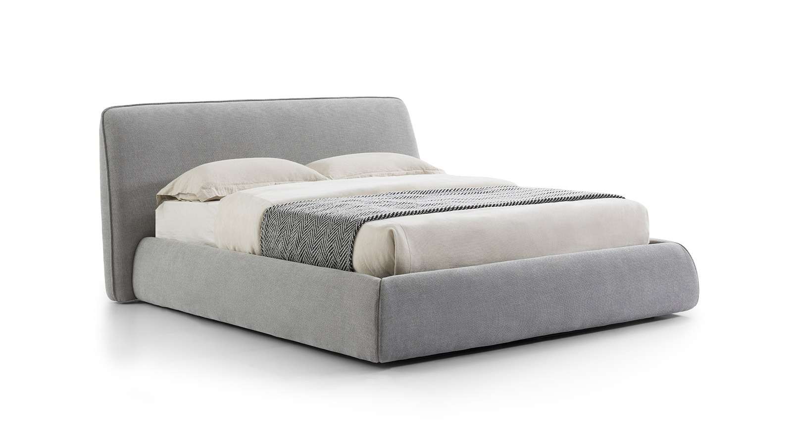 Pat Jayne cu lada depozitare textil Neutral Grey 160x200