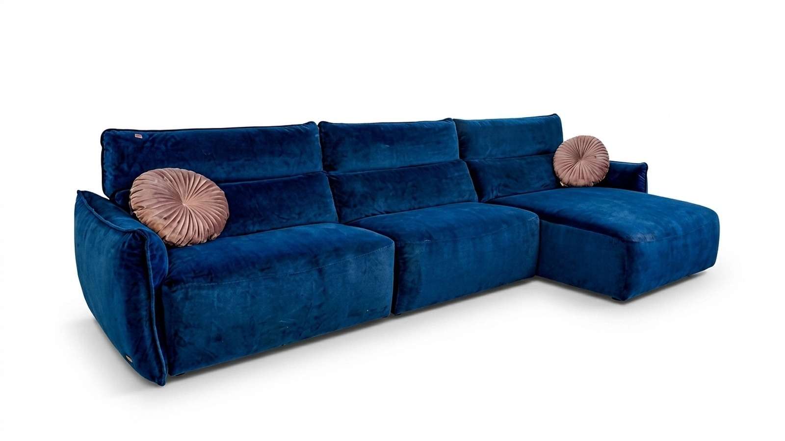 Canapea cu sezlong Stupore Brezza Navy, dreapta