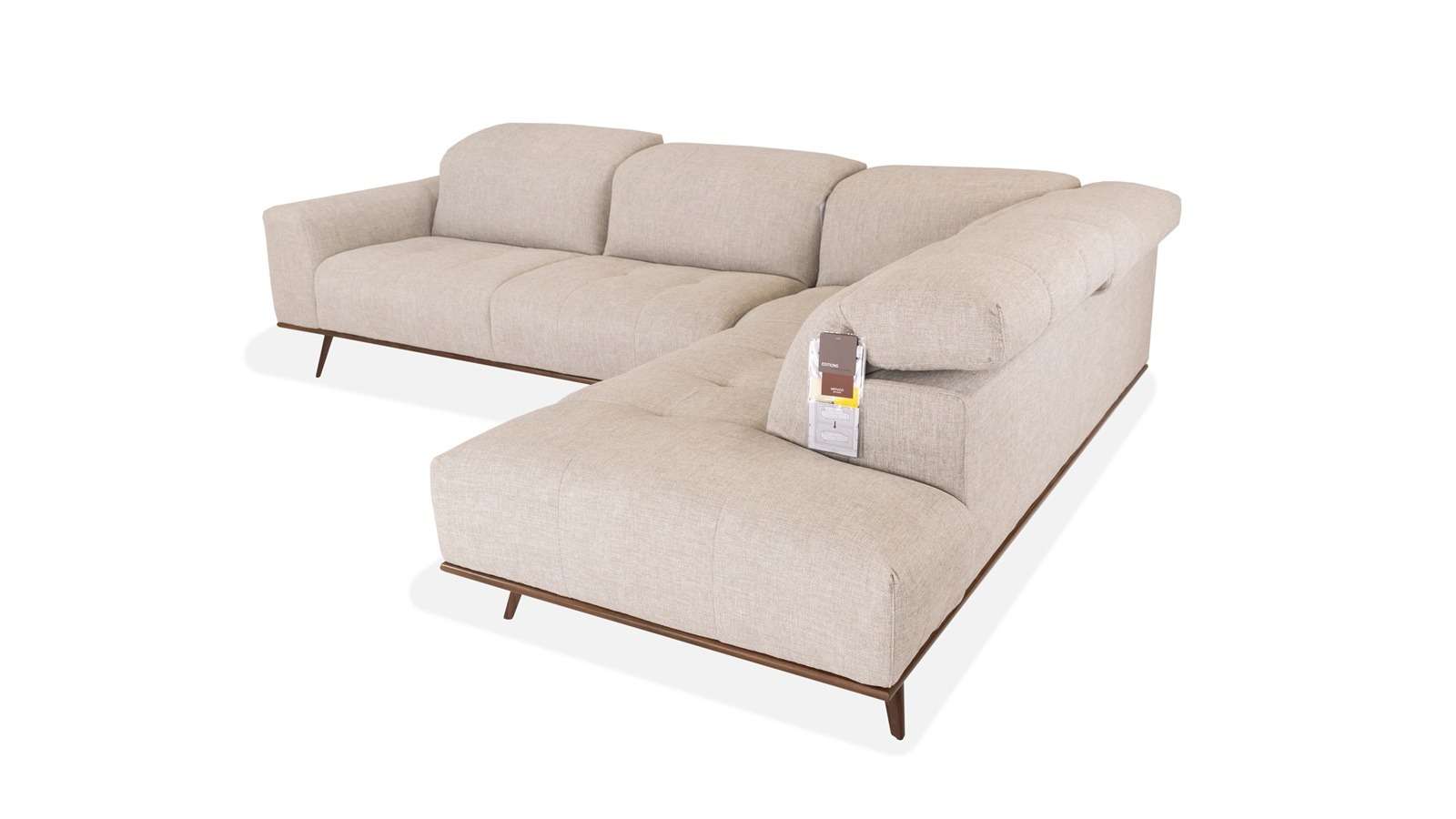 Canapea de colt Scacco, textil Minerva Platinum, dreapta