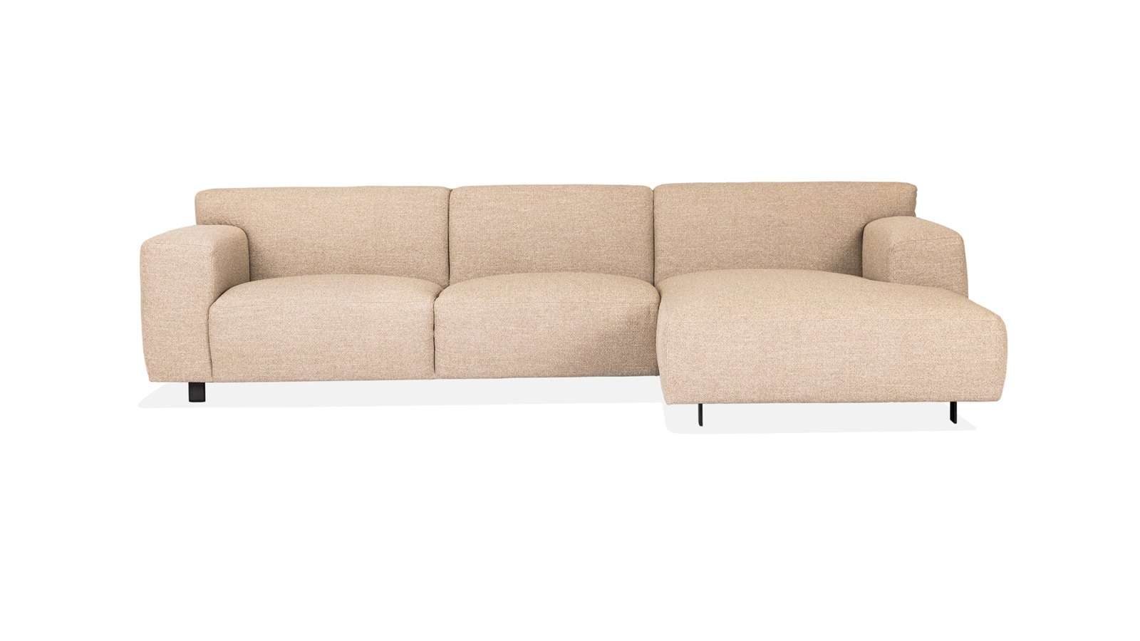 Canapea cu sezlong Vesta textil Makalu Taupe, dreapta