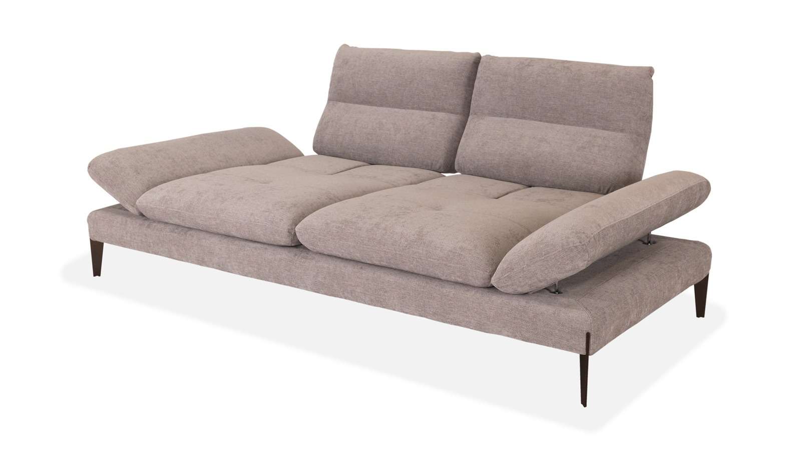 Canapea liniara Monnalisa 3 locuri textil Alce Grey