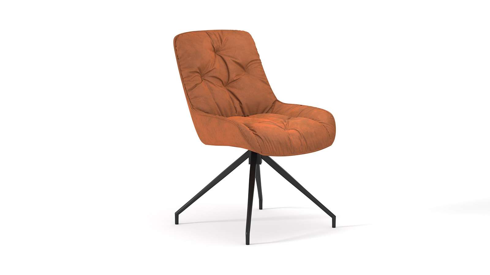 Scaun Rotativ Alea Velvet Orange