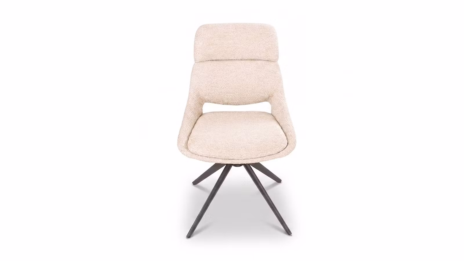 Scaun rotativ Cooper textil Eyelash Bej