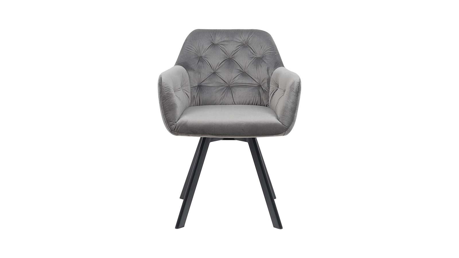 Scaun rotativ Narvi catifea Dark Grey
