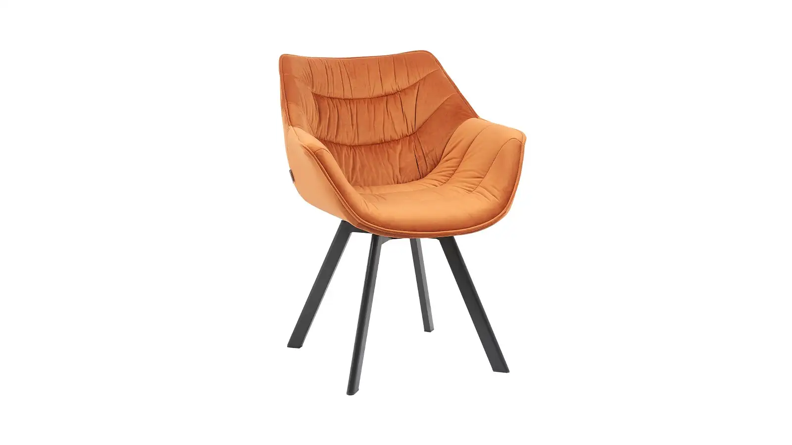 Scaun rotativ Orion Velvet Orange