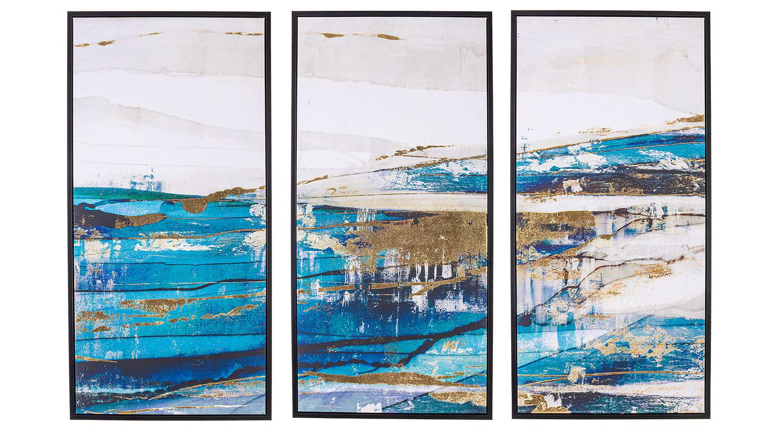 Set 3 Tablouri Ocean Storm 40x80