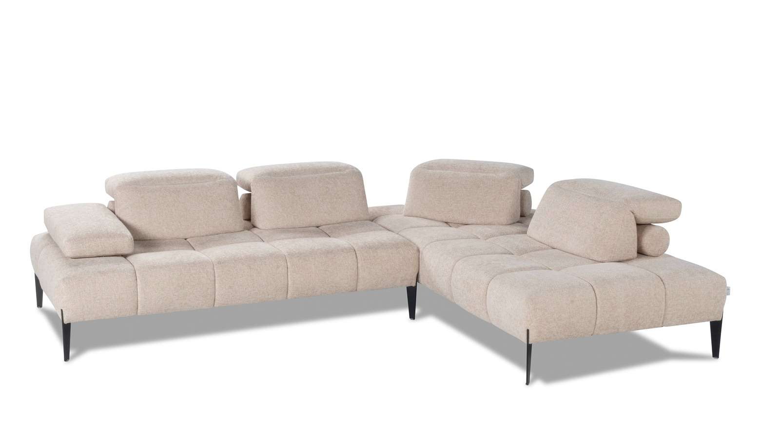 Canapea de colt Skyline textil Varenne Beige