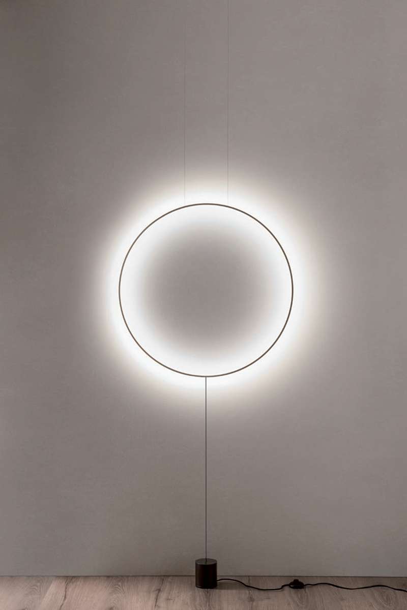 Lustra Slick Su Round Led Black Mat 28W
