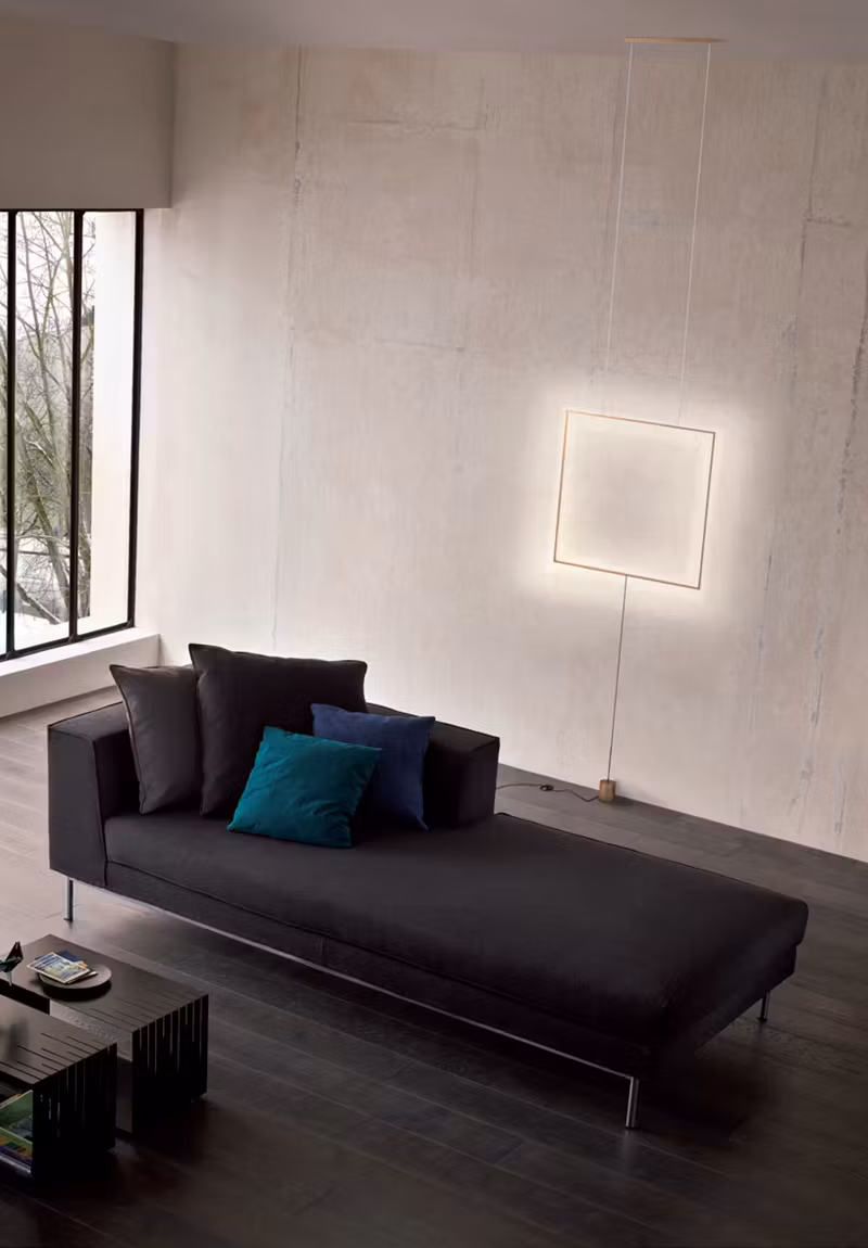 Lustra Slick Su Square Led Gold Mat 37W