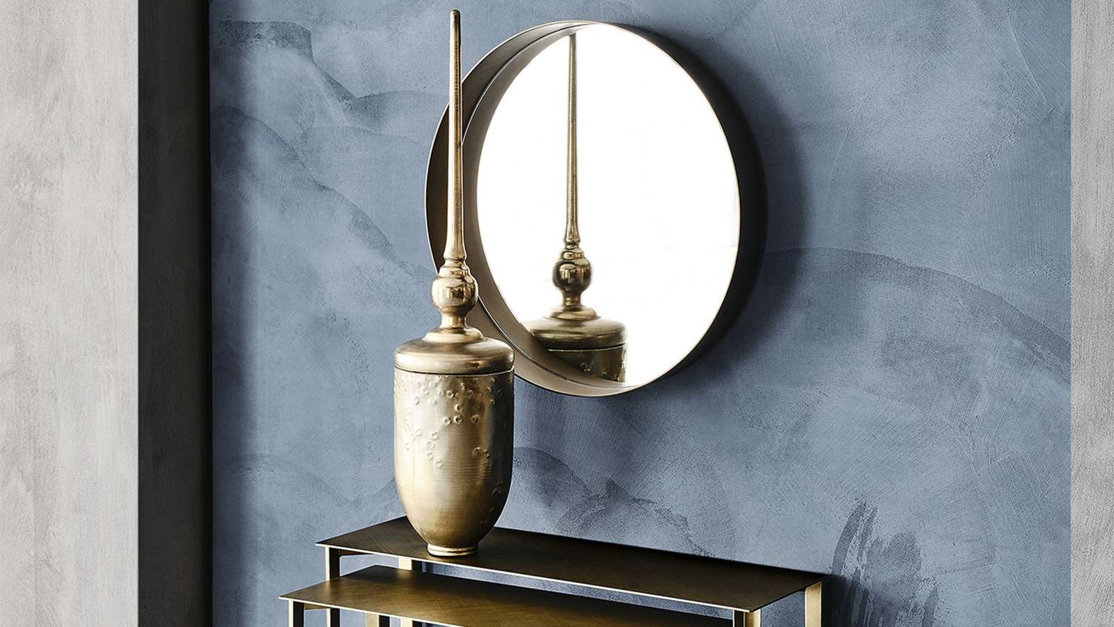 Oglinda Wish Metal Brushed Bronze 59x9.5