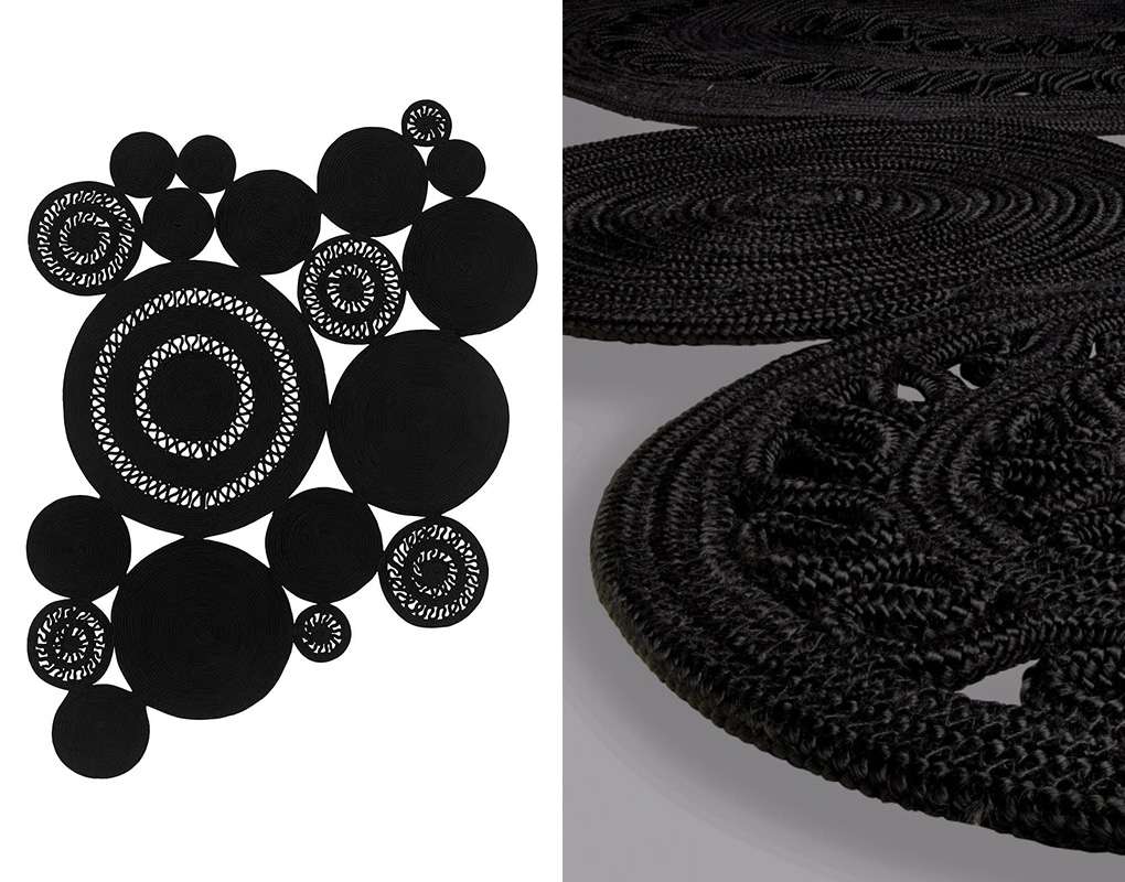 Covor Alyssa Patchwork Black 160x230