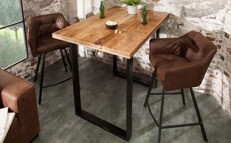 Masa de bar Iron Craft Mango Natur