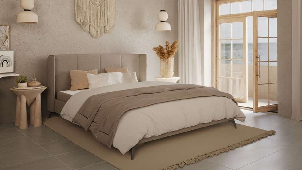 Pat Orleans Velvet Riviera Beige 180x200