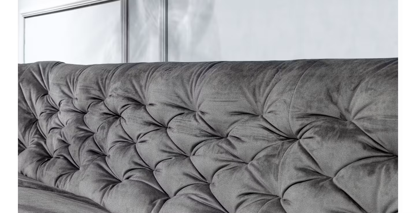 Canapea Liniara 3 locuri Maxi Piacere Brezza Dark Grey | Rovere