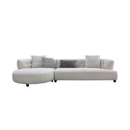 Canapea de colt Spencer textil Milan Grey, perne incluse, stanga | Rovere