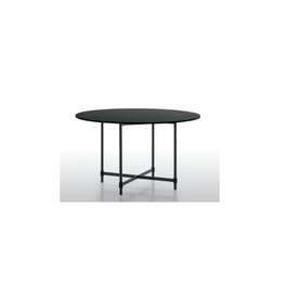 Base Per Tavolo Rotondo In Acciaio Nero - Diametro 50 Cm, Altezza 72 Cm, Design Moderno