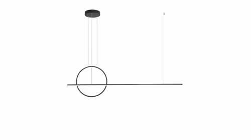 Lustra Giotto LED 49W Matt Black