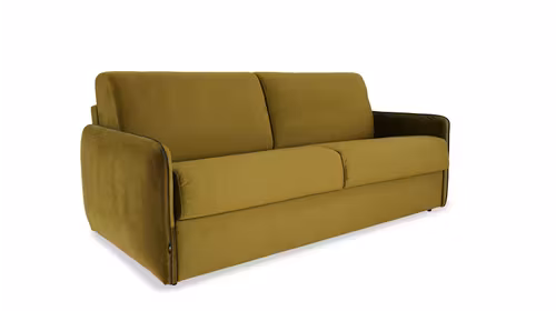 Canapea extensibila 3 locuri Maxi Jennifer Velvet Tiffany Olive