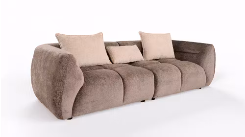 Canapea Saint Tropez 3 locuri textil Misolo Dark Grey