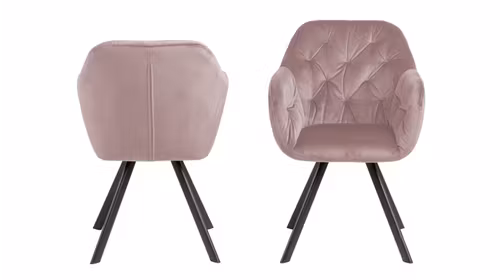Scaun rotativ Lola carver Dusty Rose