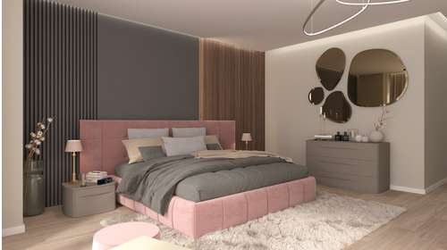 Noptiera Bogart Grigio Piacenza